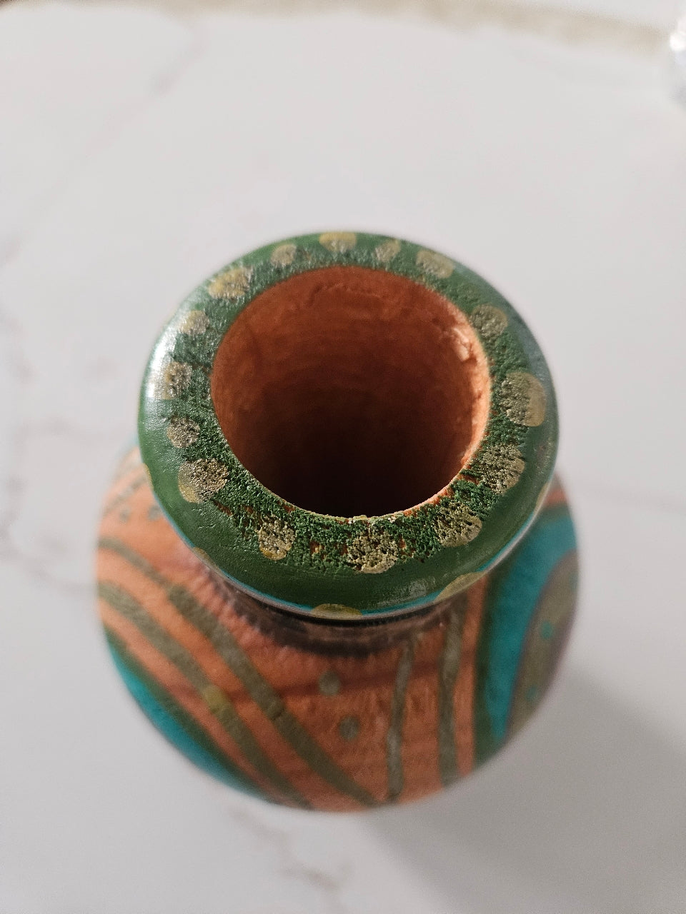 Wooden Jewel Dry Vase