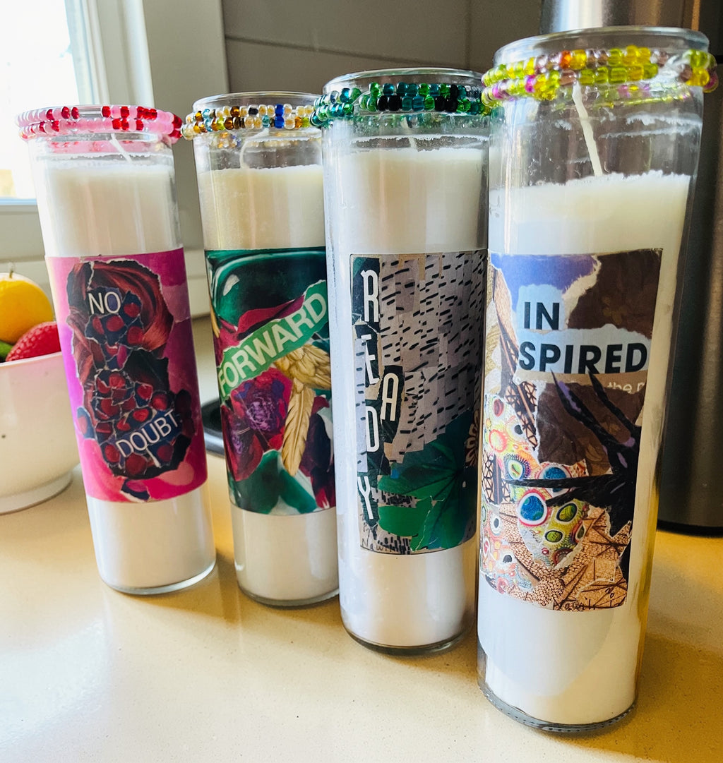 YesVibes Lightly Scented Affirmative Jar Candles Set