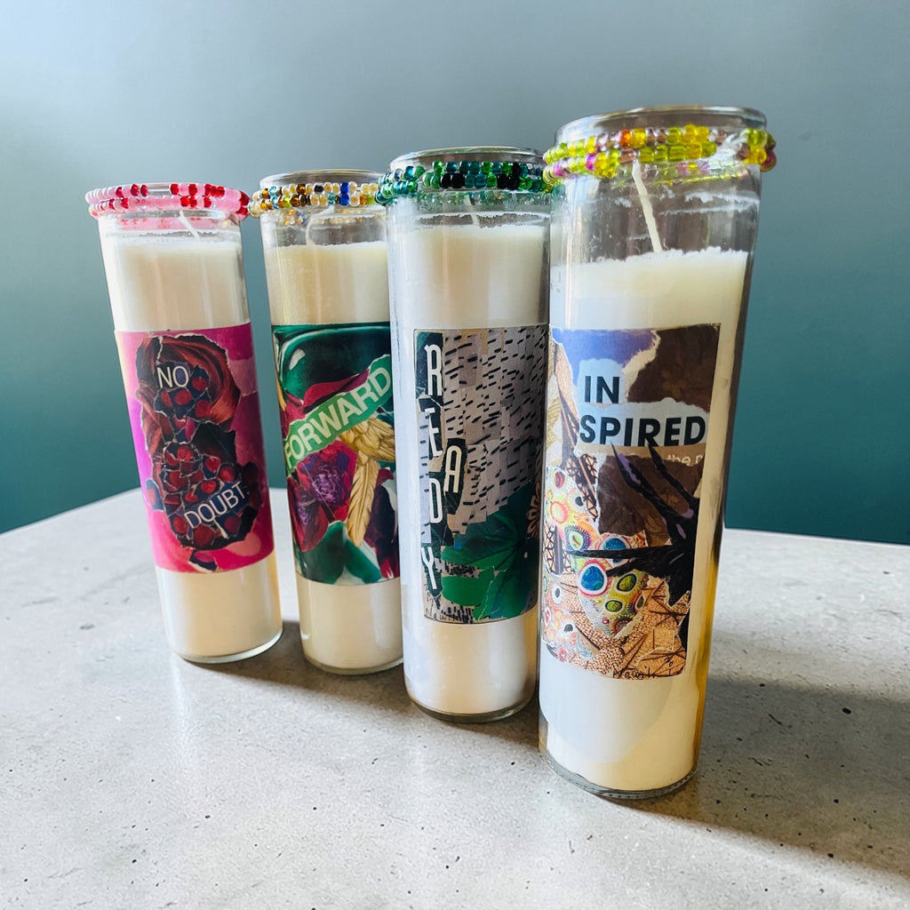 YesVibes Lightly Scented Affirmative Jar Candles Set